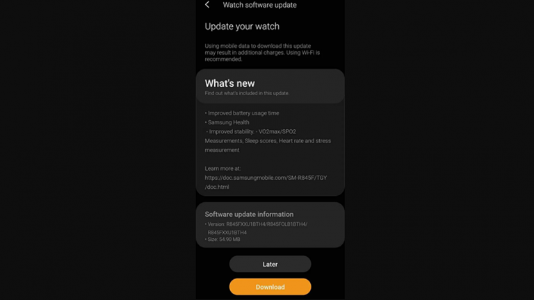 Galaxy Watch 3: actualizare pentru îmbunătățirea funcțiilor de sănătate