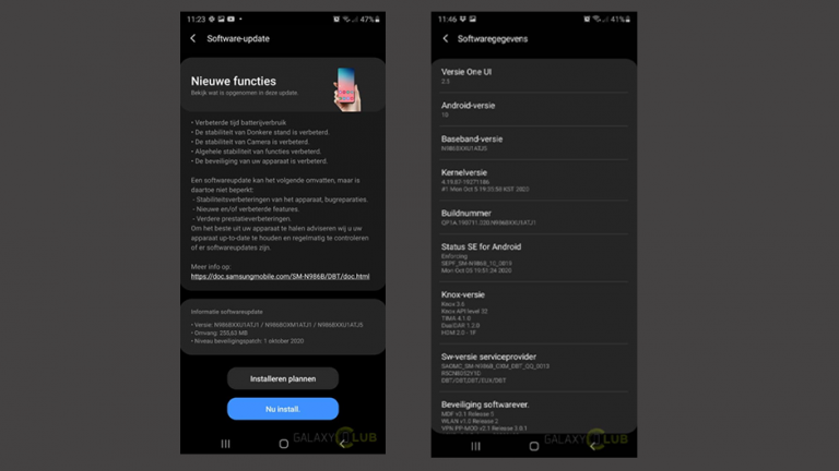 Actualizarea seriei Galaxy Note 20 pentru durata de viață a bateriei