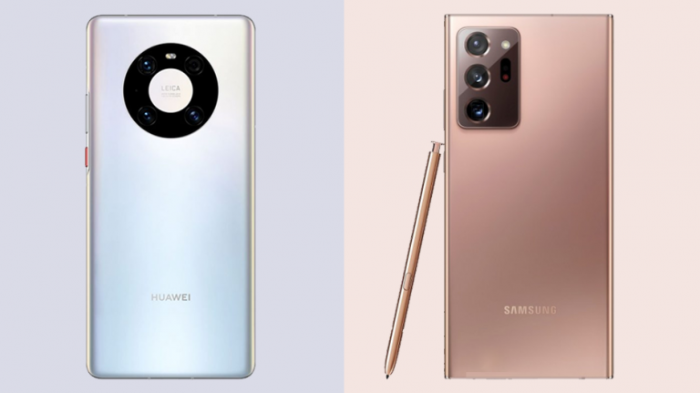 Comparație Huawei Mate 40 Pro vs Samsung Galaxy Note 20 Ultra