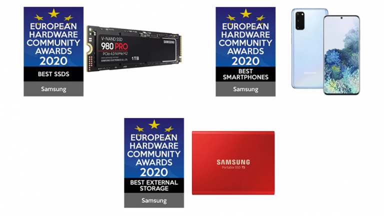 Samsung câștigă mai multe premii European Hardware Community Awards