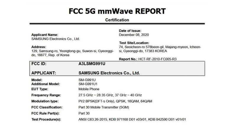 Samsung Galaxy S21 a fost certificat de FCC Snapdragon 888 confirmat