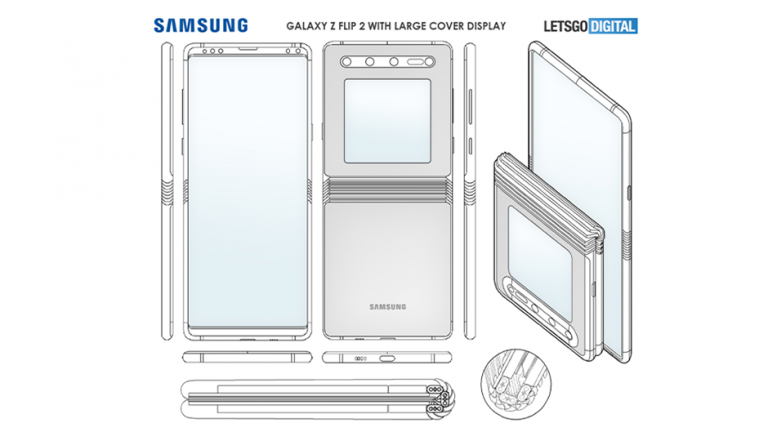 Samsung Galaxy Z Flip 2 cu ecran exterior mai mare si balama mai buna
