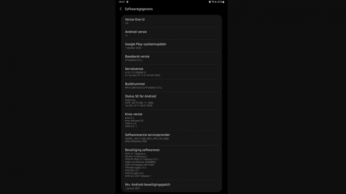 Actualizarea stabila One UI 3 0 pentru Galaxy Z Fold 2 lansata