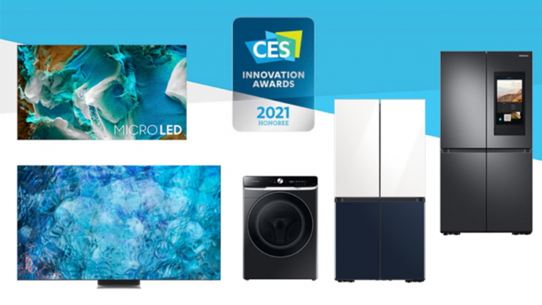 Produsele Samsung castigatoare a premiilor CES 2021