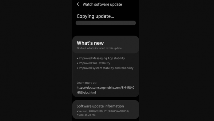 Actualizare pentru Galaxy Watch si Watch 3 imbunatatesc WiFi si Mesageria