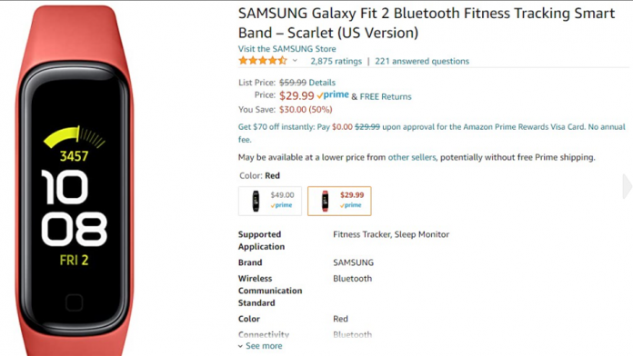 Galaxy Fit 2 o bratara de fitness eleganta ieftina cu o baterie fenomenala