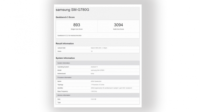 Samsung Galaxy S20 FE 4G primeste si un procesor Snapdragon 865