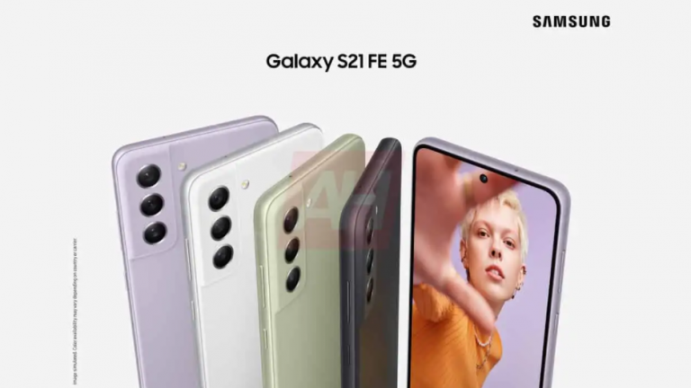 Cele patru culori pastelate ale telefonului Galaxy S21 FE
