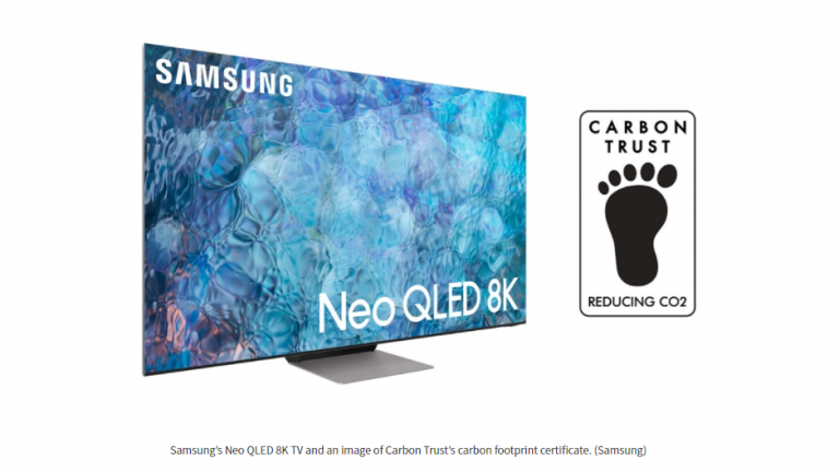 Certificarea Carbon Trust pentru televizoarele Samsung Neo QLED
