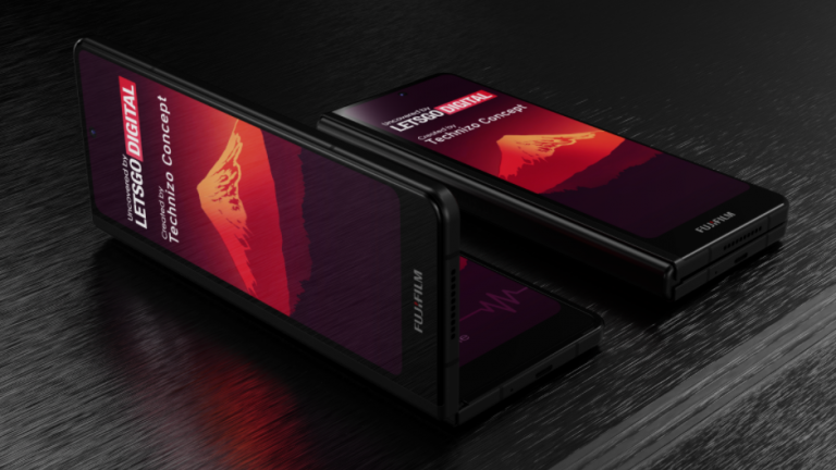 Smartphone pliabil Fujifilm arata ca Samsung Galaxy Fold