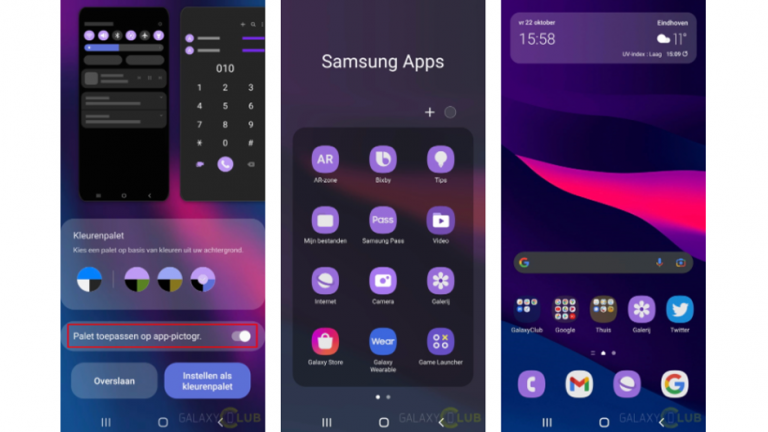 Android 12 aduce pictograme care se coloreaza cu imaginea de fundal