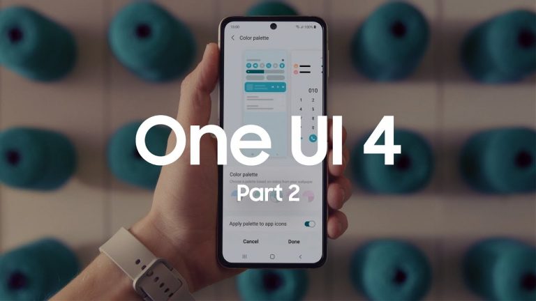 Noua interfață Samsung One UI 4 (Android 12) într-un clip video