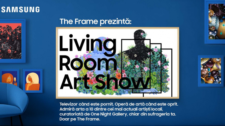 Samsung The Frame Living Room Art Show - colaborare cu One Night Gallery