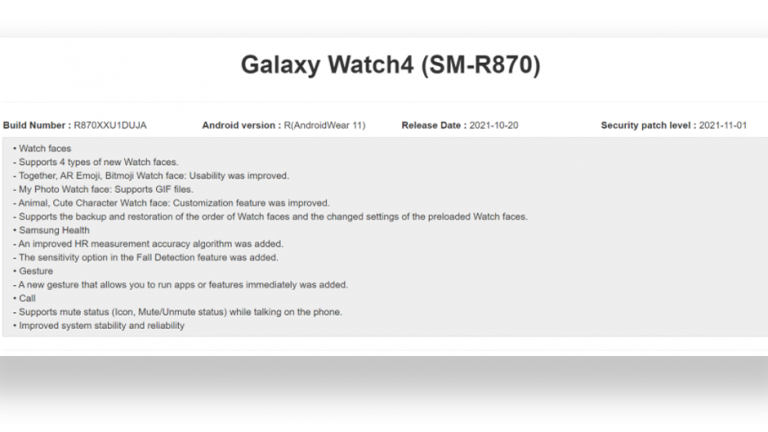 Samsung imbunatateste seria Galaxy Watch 4 cu o noua actualizare