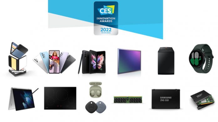 Samsung primeste 43 de premii la CES 2022 pentru design si inginerie