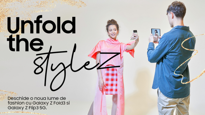Unfold the styleZ colectie inspirata de Galaxy Z Fold 3 si Galaxy Z Flip 3