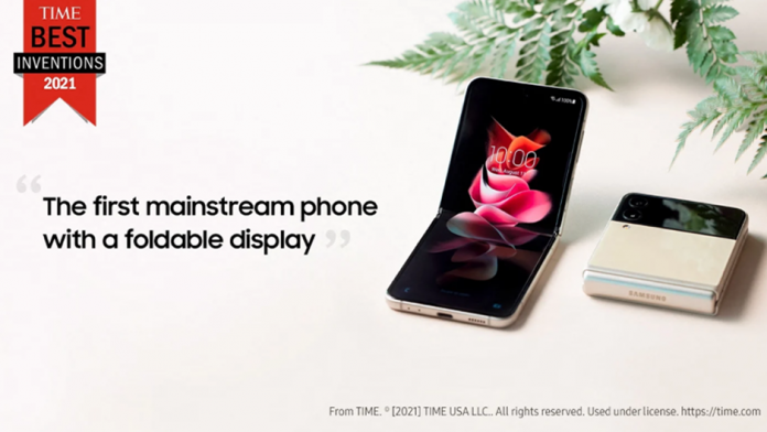 Galaxy Z Flip 3 desemnat printre cele mai bune inventii din 2021 de revista TIME