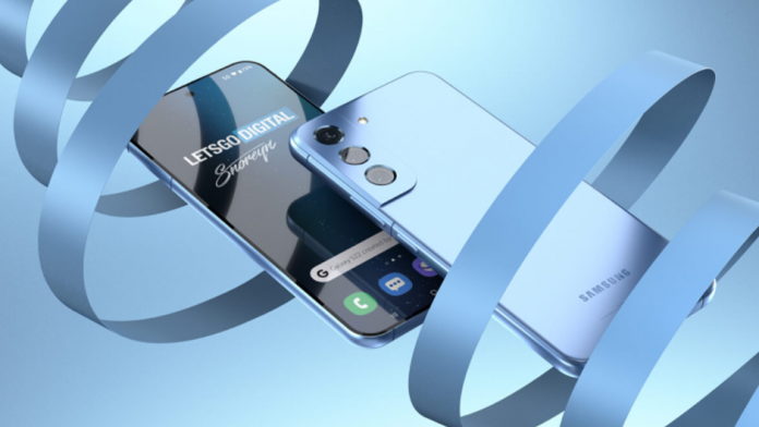 Samsung Galaxy S22 in culoare albastra