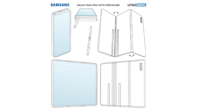 Galaxy Dual Fold cu suport S Pen brevetat de Samsung
