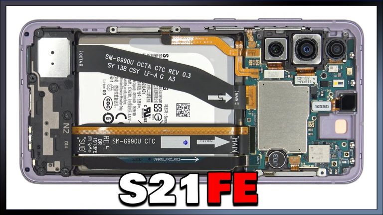Samsung Galaxy S21 FE este destul de ușor de reparat