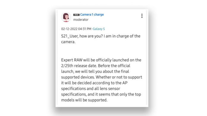 Expert RAW va fi disponibila pentru mai multe dispozitive Samsung