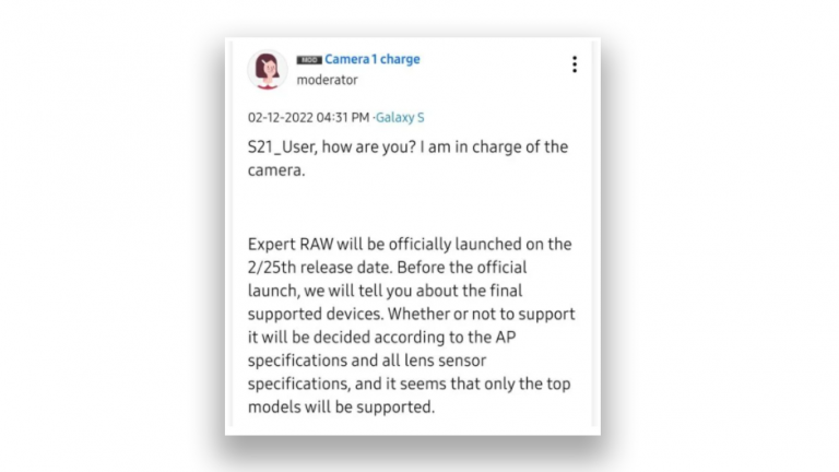 Expert RAW va fi disponibila pentru mai multe dispozitive Samsung