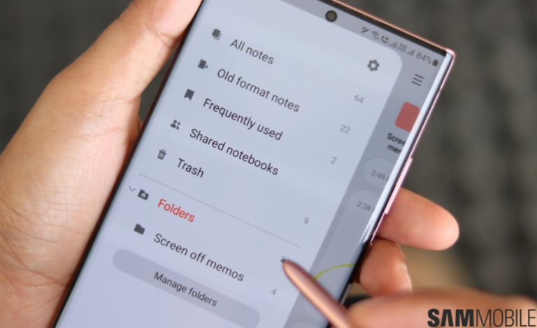 Samsung Notes primeste o noua setare comutare rapida cu ultima actualizare