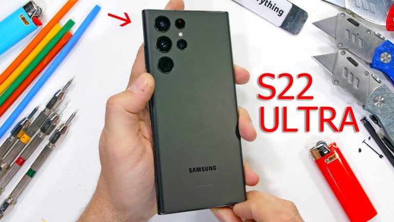 Samsung Galaxy S22 Ultra supraviețuiește testului de zgâriere și îndoire