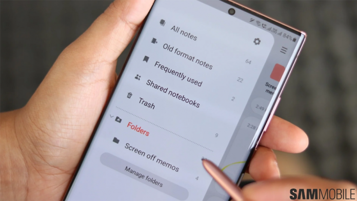 Samsung Notes un nou widget Note List este disponibil