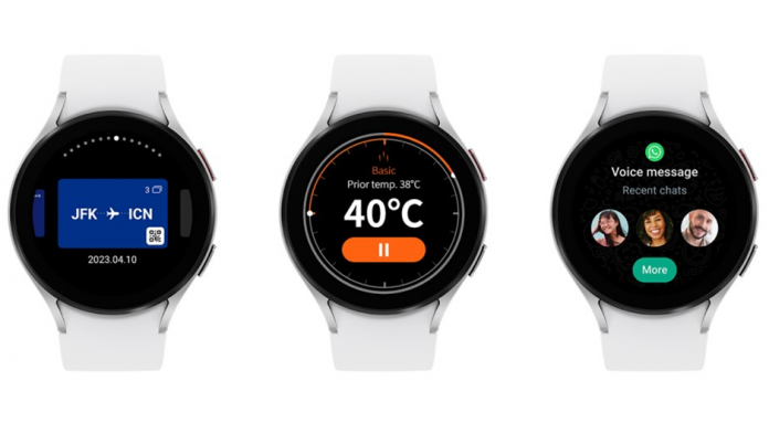 SamsungWallet Thermo Check si WhatsApp vin in seria Galaxy Watch