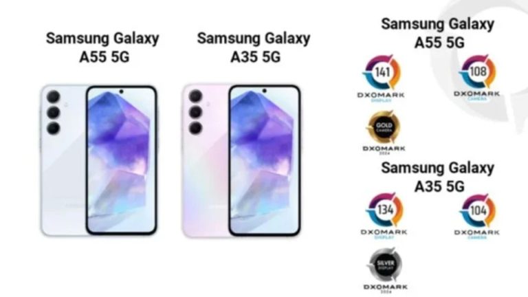 Samsung Galaxy A35 and A55 DxOMark