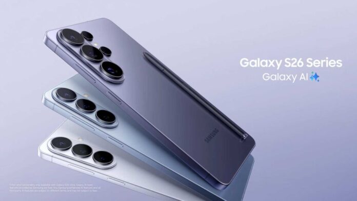 Samsung Galaxy S26 Series în Sky Blue