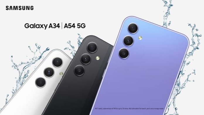 Galaxy A54 and galaxy A34